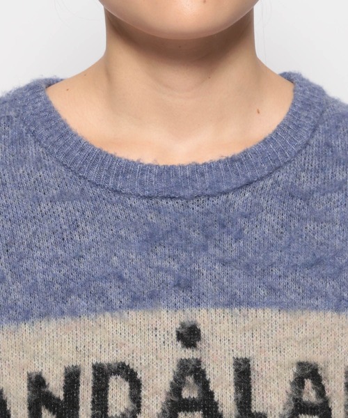 ニット セーター 「UNISEX」ALAND／ロゴモヘアニットプルオーバー レディース メンズ ニット セーター モヘアミックスニット レディース : ZOZOTOWN