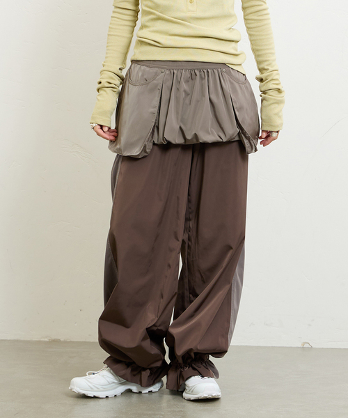 LOW CLASSIC（ロウ　クラシック）の「【LOW CLASSIC/ロウ・クラシック】 BUBBLE MINI SKIRT LW243SK01（スカート・レディース・グレー系その他・SMALL）」の5枚目の写真