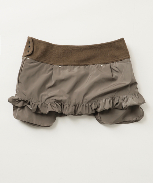 LOW CLASSIC（ロウ　クラシック）の「【LOW CLASSIC/ロウ・クラシック】 BUBBLE MINI SKIRT LW243SK01（スカート・レディース・グレー系その他・SMALL）」の18枚目の写真