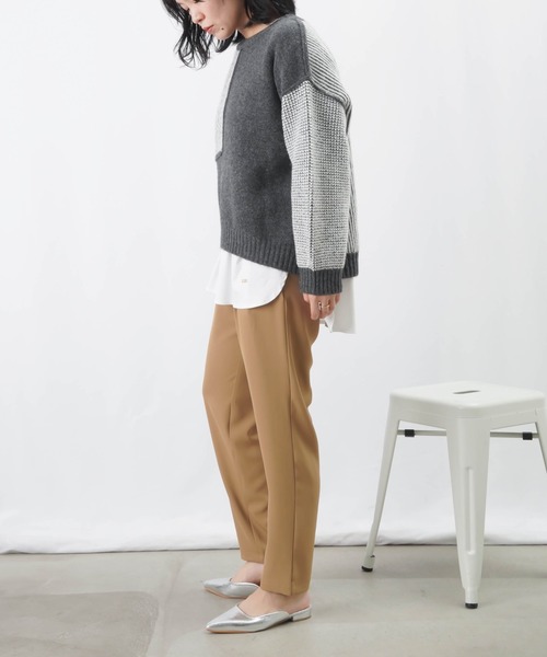 LUCA/LADY LUCK LUCA(ルカ/レディラックルカ)の「LC/LLL ストレッチテーパードパンツ(その他パンツ・レディース・チャコールグレー/ブラック/ベージュ・36/38)」の19枚目の写真