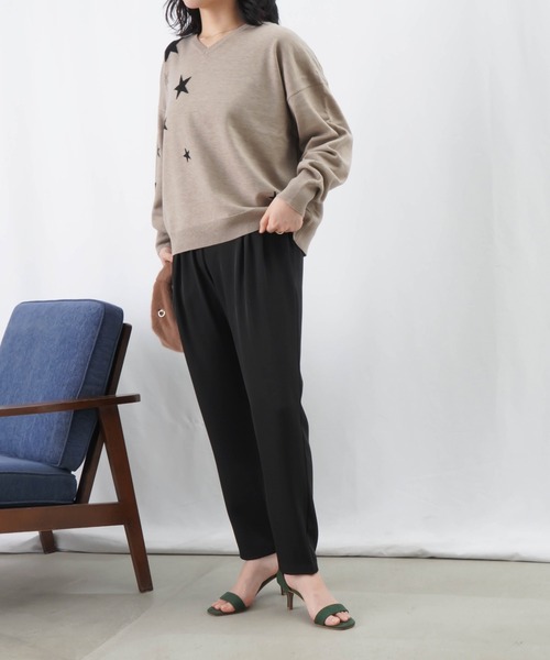 LUCA/LADY LUCK LUCA(ルカ/レディラックルカ)の「LC/LLL ストレッチテーパードパンツ(その他パンツ・レディース・チャコールグレー/ブラック/ベージュ・36/38)」の10枚目の写真