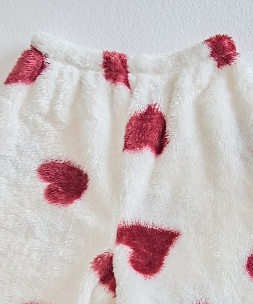 Lace Ladies（レースレディース）の「ラウンドネック 配色 ハート フリース ルームウエア（ルームウェア/パジャマ・レディース・ピンク/ホワイト・S/M/L）」の20枚目の写真