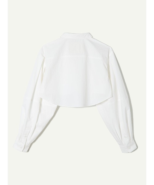 leinwande（ラインヴァンド）の「【leinwande】Cotton Cropped Shirts（シャツ/ブラウス・レディース・イエロー/ホワイト・ONE SIZE）」の9枚目の写真