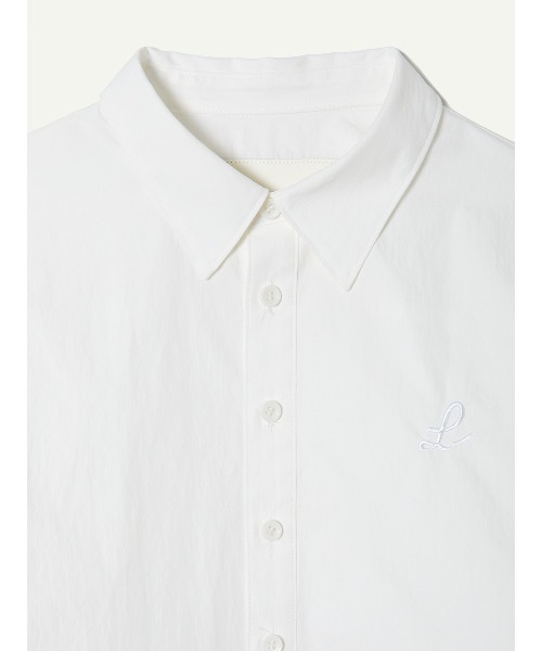 leinwande（ラインヴァンド）の「【leinwande】Cotton Cropped Shirts（シャツ/ブラウス・レディース・イエロー/ホワイト・ONE SIZE）」の8枚目の写真