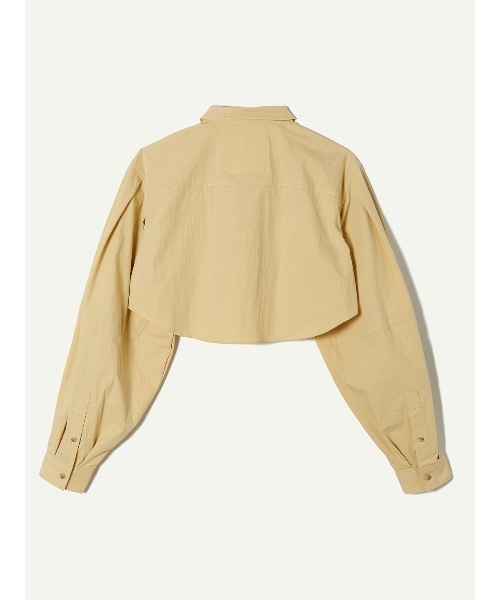 leinwande（ラインヴァンド）の「【leinwande】Cotton Cropped Shirts（シャツ/ブラウス・レディース・イエロー/ホワイト・ONE SIZE）」の6枚目の写真