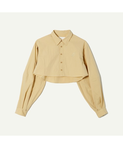 leinwande（ラインヴァンド）の「【leinwande】Cotton Cropped Shirts（シャツ/ブラウス・レディース・イエロー/ホワイト・ONE SIZE）」の10枚目の写真