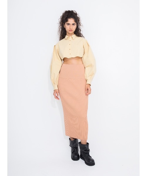 leinwande（ラインヴァンド）の「【leinwande】Cotton Cropped Shirts（シャツ/ブラウス・レディース・イエロー/ホワイト・ONE SIZE）」の11枚目の写真