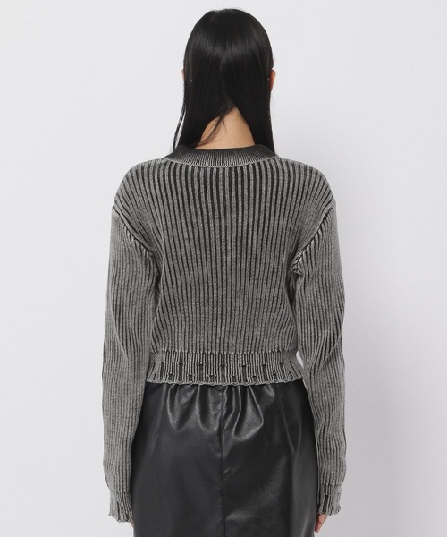 3.3 Field Trip （3.3フィールドトリップ）の「3.3 Field Trip／ダメージZIPニット（ニット/セーター・レディース・ブルー/ブラック・FREE）」の17枚目の写真