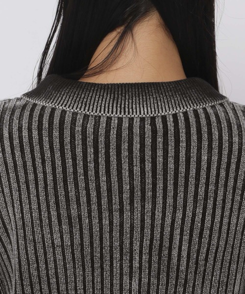 3.3 Field Trip （3.3フィールドトリップ）の「3.3 Field Trip／ダメージZIPニット（ニット/セーター・レディース・ブルー/ブラック・FREE）」の19枚目の写真