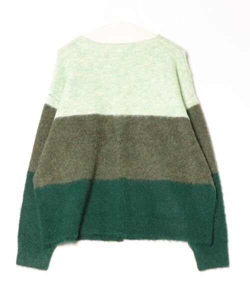 FUNALIVE（ファンアライブ）の「MANYMENMANYMINDS シャギーグラデーションボーダーカーディガン（カーディガン/ボレロ・メンズ・ベージュ/グレー/グリーン・L/XL/M）」の7枚目の写真