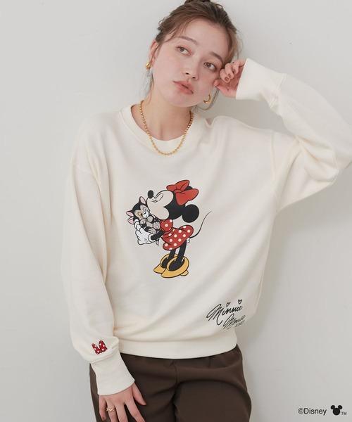 セール】【Disney/ディズニー】Minnie Mouse/ミニーマウス裏毛ドロップ