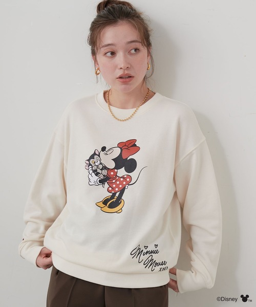 セール】【Disney/ディズニー】Minnie Mouse/ミニーマウス裏毛ドロップ