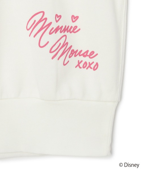 Disney(ディズニー)の「【Disney/ディズニー】Minnie Mouse/ミニーマウス裏毛ドロップショルダープリントスウェットプルオーバー(スウェット・レディース・アイボリー/ブラック・M/L/LL)」の8枚目の写真