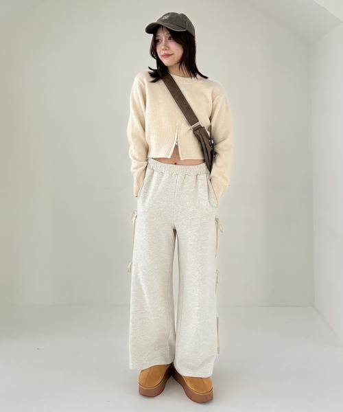 Heather（ヘザー）の「スリットZIPニット 231729（ニット
