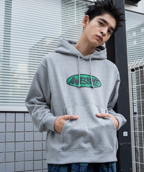 WEGO(ウィゴー)の「WEGO/リラックスフィットオーバルロゴパーカー(パーカー・メンズ・ブラック/杢グレー・MEDIUM/LARGE)」の10枚目の写真