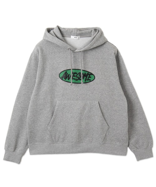 WEGO(ウィゴー)の「WEGO/リラックスフィットオーバルロゴパーカー(パーカー・メンズ・ブラック/杢グレー・MEDIUM/LARGE)」の12枚目の写真