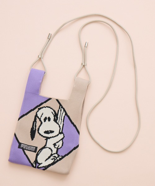 Paradise Picnic（パラダイスピクニック）の「【Peanuts 75周年記念限定】ミニショルダーバッグ（ショルダーバッグ・レディース・ブルー/グレー/ライトブルー/ベージュ/ピンク・FREE）」の10枚目の写真