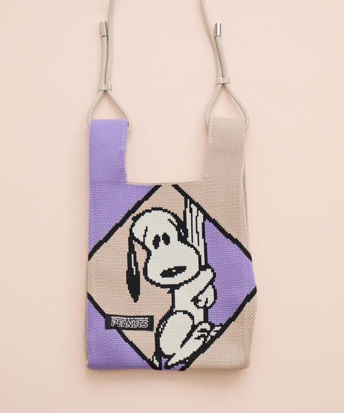 Paradise Picnic（パラダイスピクニック）の「【Peanuts 75周年記念限定】ミニショルダーバッグ（ショルダーバッグ・レディース・ブルー/グレー/ライトブルー/ベージュ/ピンク・FREE）」の11枚目の写真