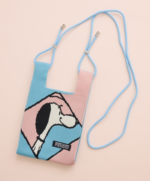 Paradise Picnic（パラダイスピクニック）の「【Peanuts 75周年記念限定】ミニショルダーバッグ（ショルダーバッグ・レディース・ブルー/グレー/ライトブルー/ベージュ/ピンク・FREE）」の14枚目の写真