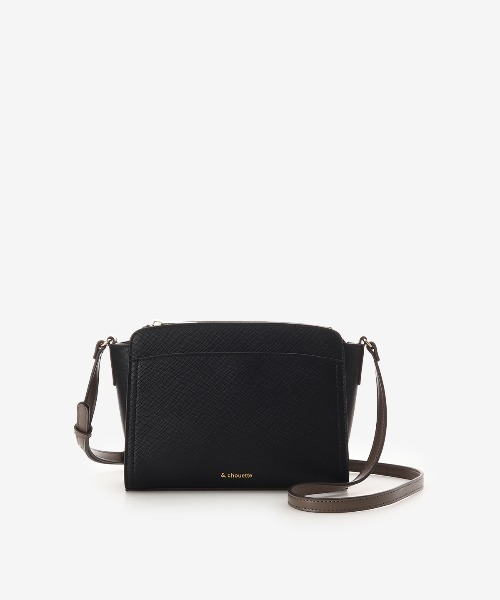 & chouette(アンドシュエット)の「シンプルステッチ ショルダーバッグ(ショルダーバッグ・レディース・ダルブルー系/ブラック/グレイッシュベージュ/オフホワイト・FREE)」の3枚目の写真