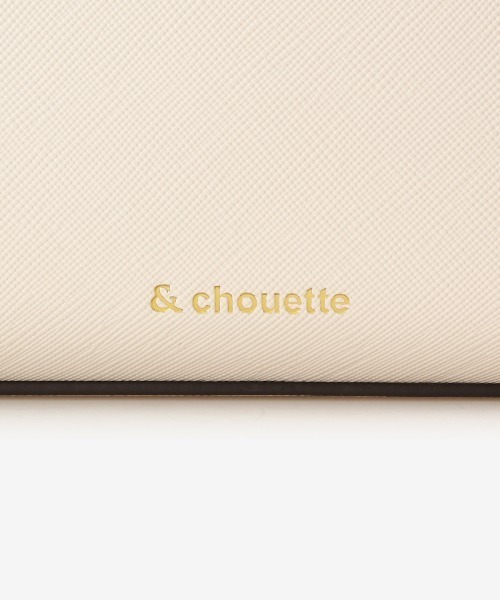 & chouette(アンドシュエット)の「シンプルステッチ ショルダーバッグ(ショルダーバッグ・レディース・ダルブルー系/ブラック/グレイッシュベージュ/オフホワイト・FREE)」の10枚目の写真
