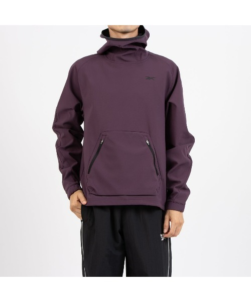 Reebok（リーボック）の「アウターバース ストレングス フーディ / OUTERVERSE STRENGTH HOODIE（パーカー・メンズ・パープル/ブラック・MEDIUM/XX-LARGE/SMALL/LARGE/X-LARGE）」の9枚目の写真