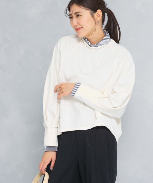 URBAN RESEARCH ROSSO / アーバンリサーチ ロッソ ウール混タックスリーブスウェット セール】ウール混タックスリーブスウェット（スウェット