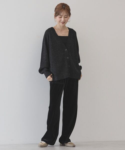 AMERICAN HOLIC（アメリカンホリック）の「ベロアベイカーリラックスパンツ（その他パンツ・レディース・モカ/ブラック・L/M/S）」の17枚目の写真