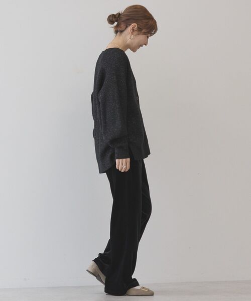 AMERICAN HOLIC（アメリカンホリック）の「ベロアベイカーリラックスパンツ（その他パンツ・レディース・モカ/ブラック・L/M/S）」の18枚目の写真
