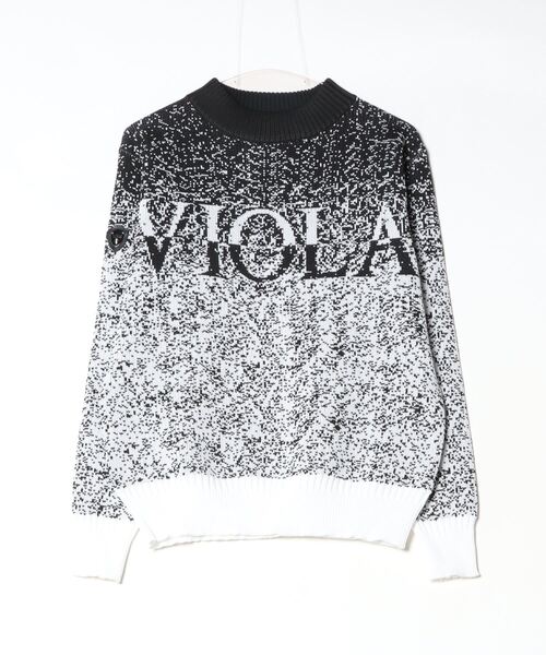 VIOLA(ヴィオラ)の「『VIOLA rumore/ヴィオラ ルモーレ』モザイクグラデーションモックニット長袖セーター(ニット/セーター・メンズ・ホワイト/ブラック・M/XL/L)」の10枚目の写真