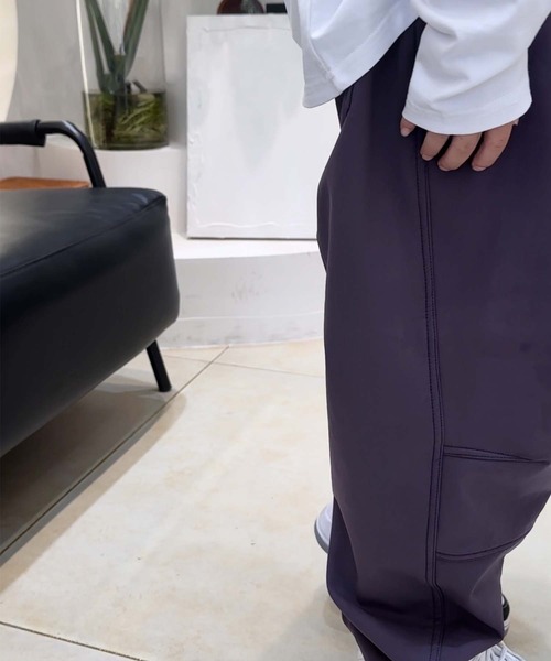aimoha（アイモハ）の「【aimoha-KIDS-】裏起毛カーゴパンツ (AW)（カーゴパンツ・キッズ・ブラック/ダークグレー/パープル・110/120/130/140/150/160）」の18枚目の写真