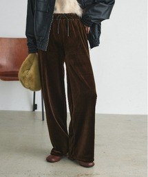ベロアパンツ　ブラウン/R&M RICHARDS petite RODEO CROWNS WIDE BOWL | garment‐dye skater pants (パンツ
