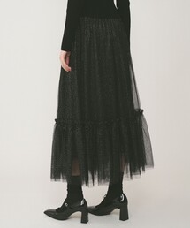 新作新品タグ付き　マイストラーダ♡Mystrada チュール×タフタスカート チュール×タフタスカート（スカート）｜Mystrada（マイ