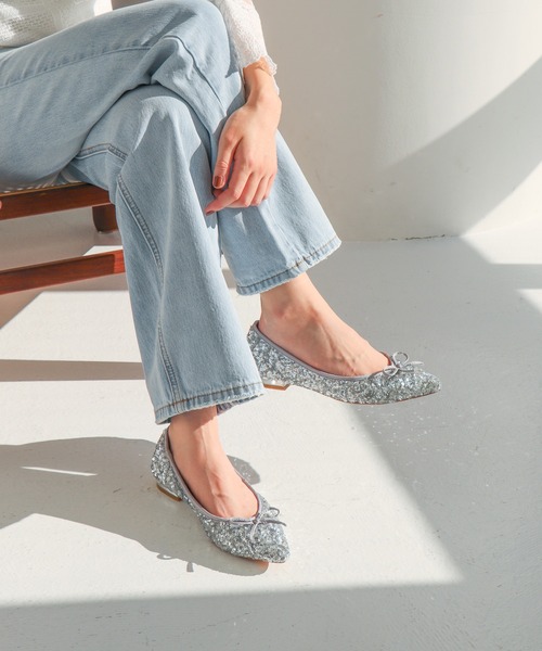 EVOL（イーボル）の「【軽量・ふかふか】ポインテッドバレエ IY5641（バレエシューズ・レディース・ブラック/シルバー/ベージュ/ドット・22.0cm/22.5cm/23.0cm/23.5cm/24.0cm/24.5cm/25.0cm）」の11枚目の写真