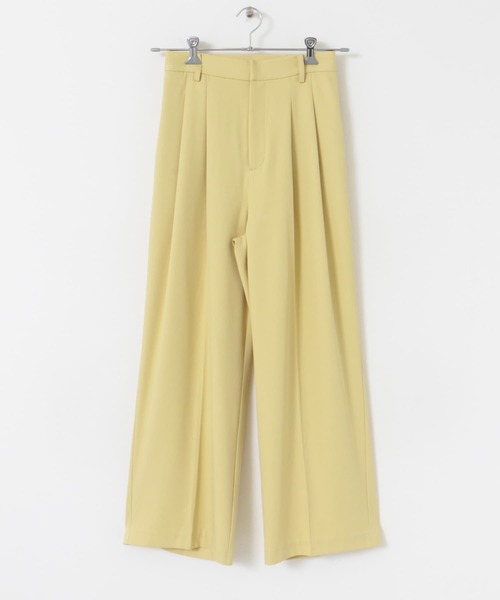 SENSE OF PLACE by URBAN RESEARCH（センスオブプレイスバイアーバンリサーチ）の「ルーズタックスラックス（その他パンツ・レディース・ライトベージュ/チャコールグレー/イエロー・SMALL/MEDIUM/LARGE）」の15枚目の写真