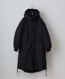 【YOSOOU/ヨソオウ】2way Collar Mulitary Design long Coat/ダウンコート