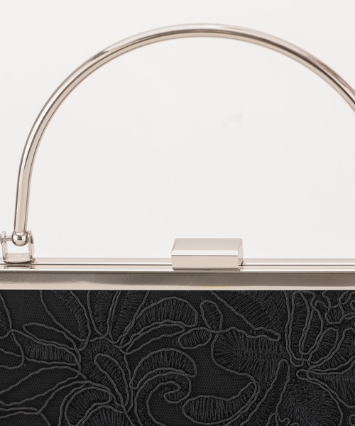 haremode（ハレモード）の「刺繍デザイン パーティ オケージョン バッグ（クラッチバッグ・レディース・ベージュ/ブラック/シルバー・FREE）」の16枚目の写真
