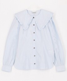 GANNI（ガニー）の「GANNI/ガニー Cotton Poplin Frill Collar Shirt