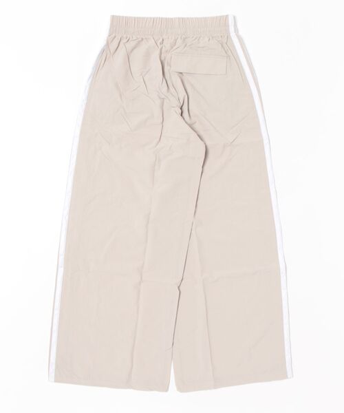 2009年製 Adidas ナイロンパンツ ベージュ S レディース ストレート adidas/アディダス ワイドナイロンパンツ KWB45（その他パンツ