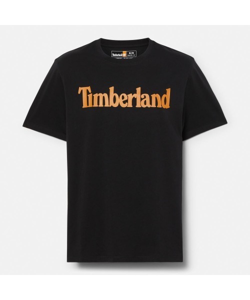 Timberland（ティンバーランド）の「メンズ 半袖 ワードマーク ロゴ Tシャツ（Tシャツ/カットソー・メンズ・ブラック系その他・XXX-LARGE/X-SMALL/X-LARGE/SMALL/MEDIUM/LARGE/XX-LARGE）」の4枚目の写真