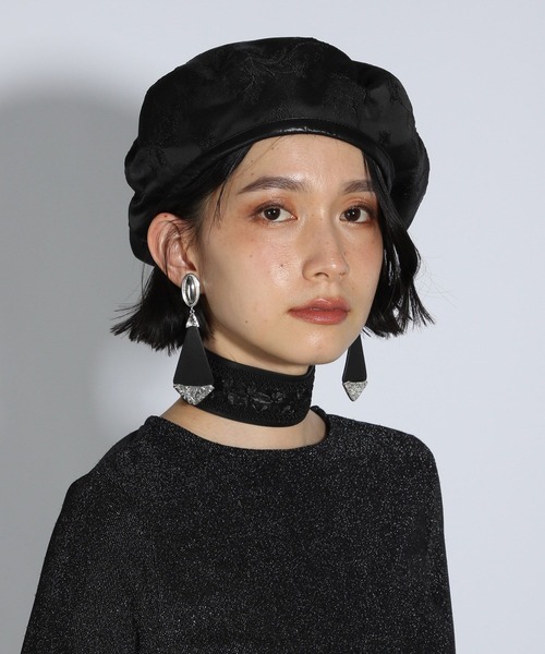 HARE（ハレ）の「vintageフェイクレザーイヤリング(HARE)（イヤリング・レディース・ブラック・FREE）」の6枚目の写真