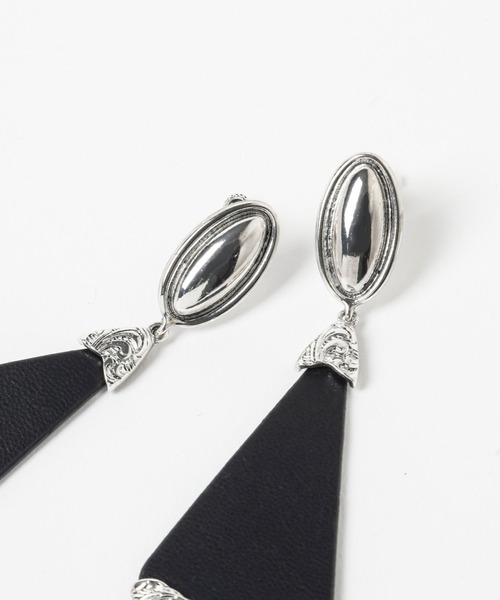 HARE（ハレ）の「vintageフェイクレザーイヤリング(HARE)（イヤリング・レディース・ブラック・FREE）」の17枚目の写真