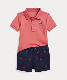 POLO RALPH LAUREN CHILDRENSWEAR（ポロ ラルフ ローレン チルドレンズウェア）の「ベア コットン ポロ シャツ & ショートパンツ セット（その他ベビーウェア）」