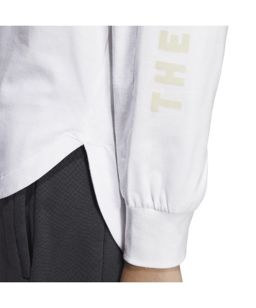 adidas(アディダス)の「アディダス adidas ワード 長袖Tシャツ(Tシャツ/カットソー・レディース・ホワイト/ライトグリーン/ダークグレー・S/M/L/XL)」の5枚目の写真