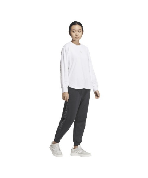 adidas(アディダス)の「アディダス adidas ワード 長袖Tシャツ(Tシャツ/カットソー・レディース・ホワイト/ライトグリーン/ダークグレー・S/M/L/XL)」の7枚目の写真