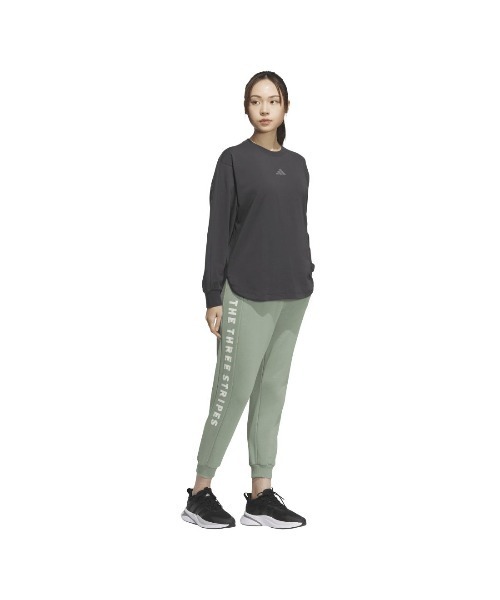 adidas(アディダス)の「アディダス adidas ワード 長袖Tシャツ(Tシャツ/カットソー・レディース・ホワイト/ライトグリーン/ダークグレー・S/M/L/XL)」の12枚目の写真