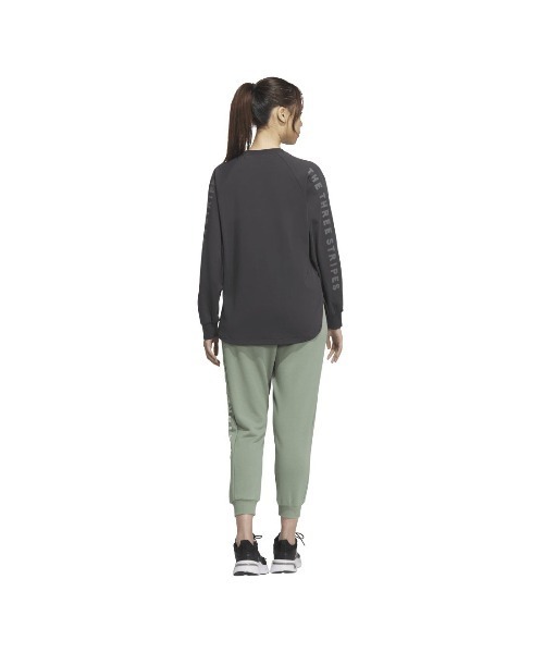 adidas(アディダス)の「アディダス adidas ワード 長袖Tシャツ(Tシャツ/カットソー・レディース・ホワイト/ライトグリーン/ダークグレー・S/M/L/XL)」の9枚目の写真