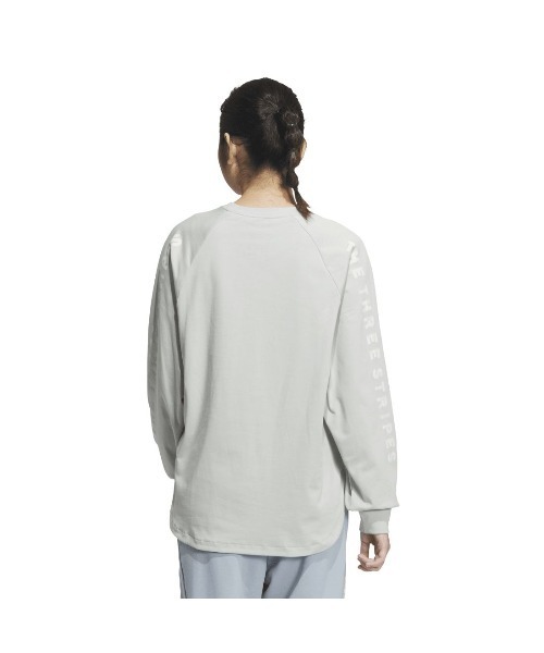 adidas(アディダス)の「アディダス adidas ワード 長袖Tシャツ(Tシャツ/カットソー・レディース・ホワイト/ライトグリーン/ダークグレー・S/M/L/XL)」の13枚目の写真