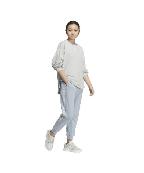 adidas(アディダス)の「アディダス adidas ワード 長袖Tシャツ(Tシャツ/カットソー・レディース・ホワイト/ライトグリーン/ダークグレー・S/M/L/XL)」の16枚目の写真