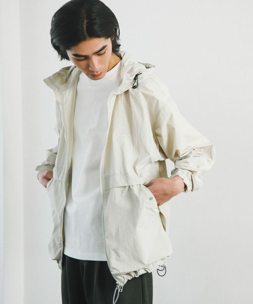 Snow Peak（スノーピーク）の「『別注』Snow Peak Apparel×DOORS　Nylon Tussah Jacket（ナイロンジャケット・メンズ・アイボリー/ブラック/オリーブ/グレー・MEDIUM/LARGE/X-LARGE）」の11枚目の写真